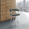 Armen Living Dione 30" Bar Height Swivel Gray Faux Leather and Brushed Stainless Steel Bar Stool 840254335127 - alternate 6